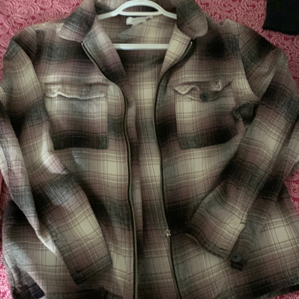 Urban Outfitters Zip Flannel